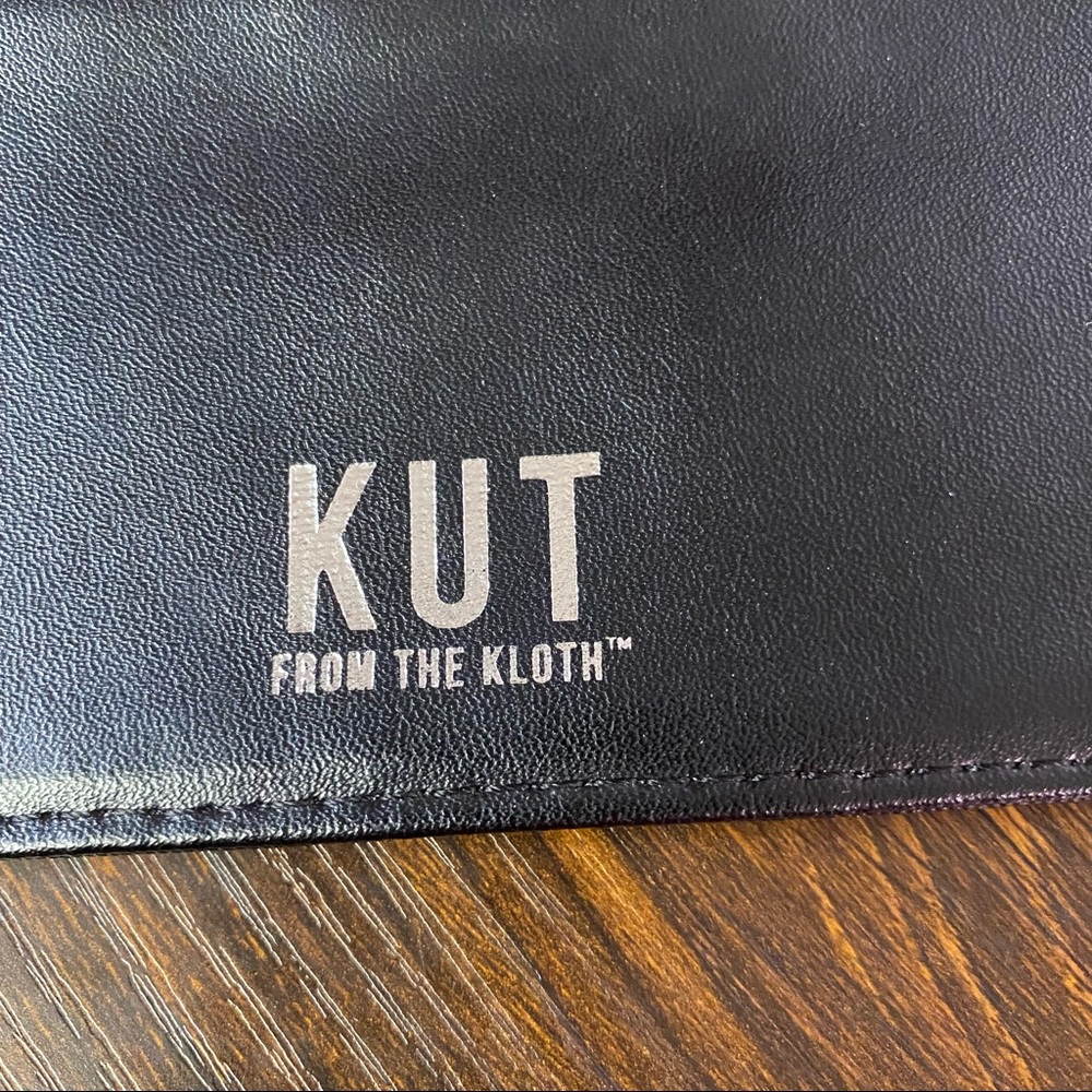 Kut From The Kloth Basic Slim Striped Wallet, Bla… - image 6